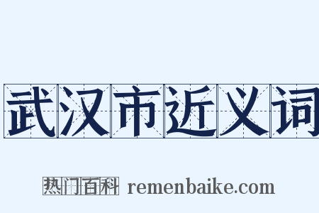 武汉市近义词是什么意思的图片